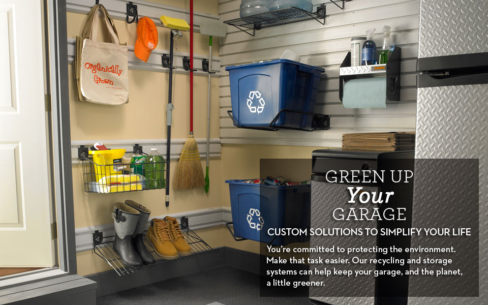 Wall Mounted Storage and Recycling
